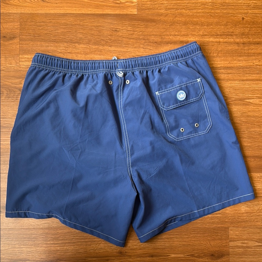 NWOT Peter Millar Royal Blue Swim Trunks - XL - Picture 5 of 9